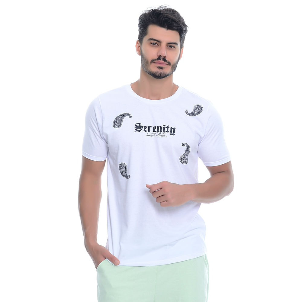 Camiseta Estampada Serenity Cor:Branco;Tamanho:P
