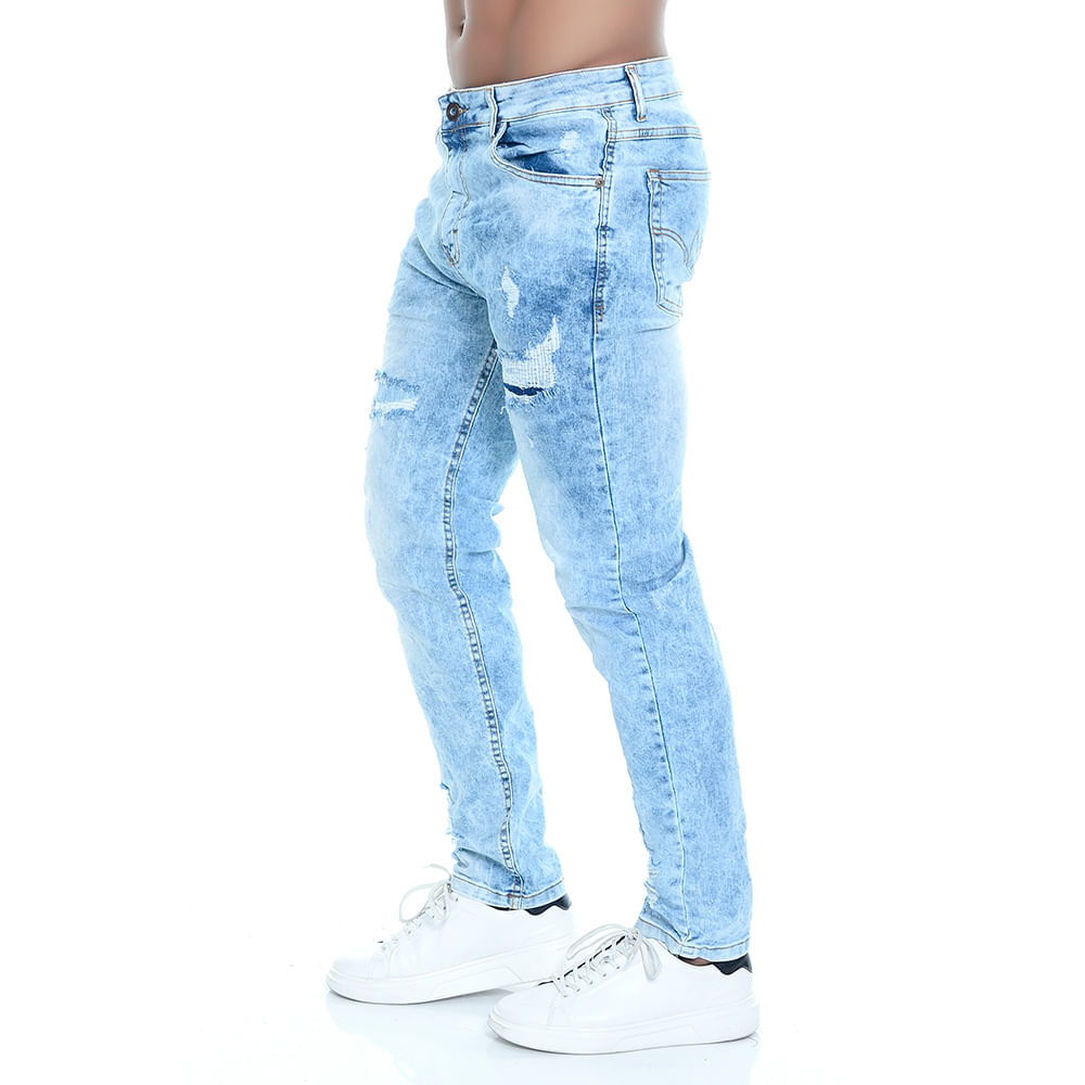 Calça Jeans Masculino Skinny Elastano Moda e Roupa Casual